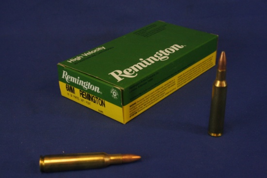 Remington 6mm Rem Ammo (1 Box)