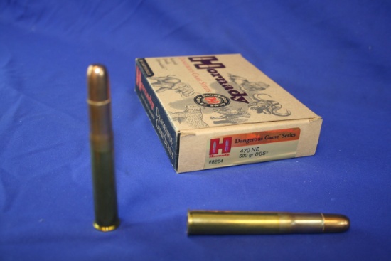 Hornady Dangerous Game Series 470 NE Ammo (1 Box)