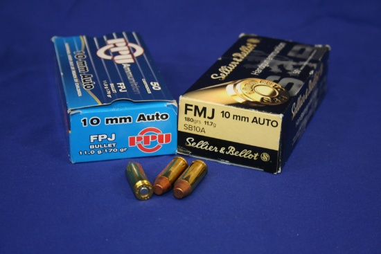 PPU + Sellier & Bellot 10mm Ammo - 2 Boxes