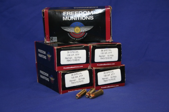 Freedom Munitions 38 Special Ammo - 5 Boxes