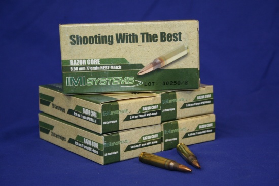 IMI Systems 5.56 Ammo - 5 Boxes