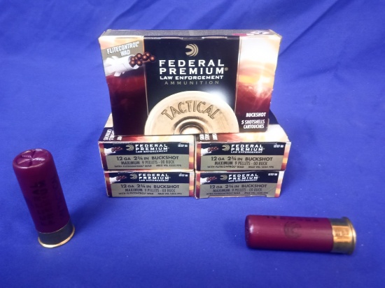 Federal Premium 12 GA Ammo (5 Boxes)