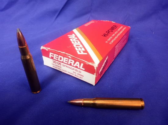 Federal 30-06 SPRG Ammo (1 Partial Box)