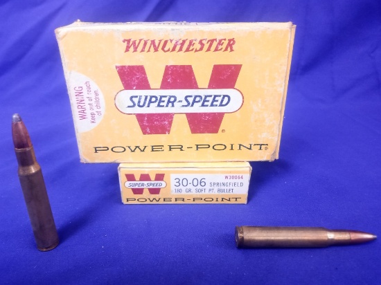 Winchester 30-06 Ammo (1 Partial Box, 1 Box)