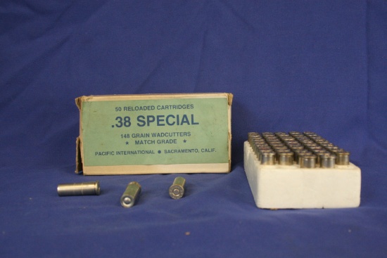 Pacific International .38 Special Reloaded Ammo