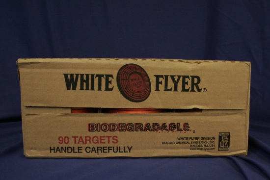 White Flyer Brand Biodegradable Orange-Top Flyer Targets