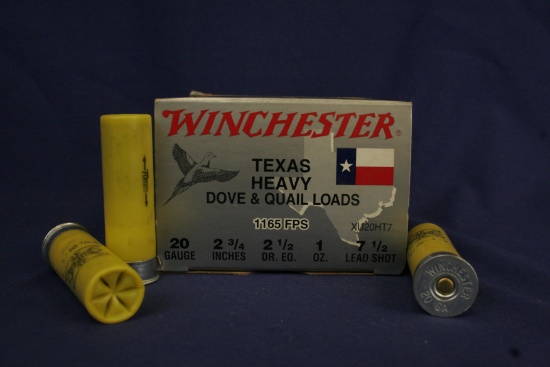 Winchester Texas Heavy Dove & Quail Loads 20 Ga. Ammo
