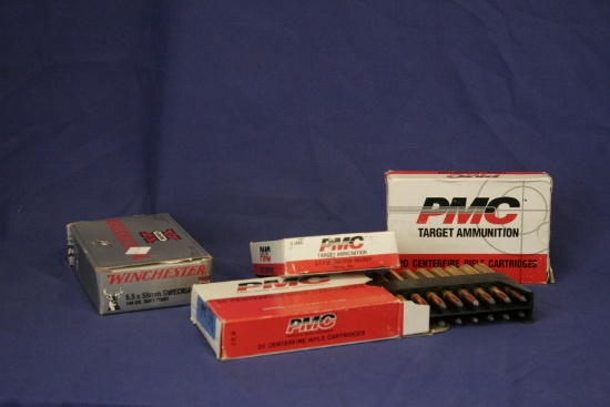 4 full boxes of 6.5X55 Swedish Mauser ammo (80 rounds)