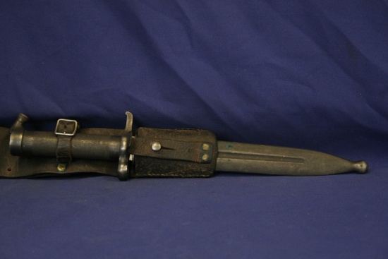 Vintage 1896 Swedish Mauser bayonet. 8.25" blade