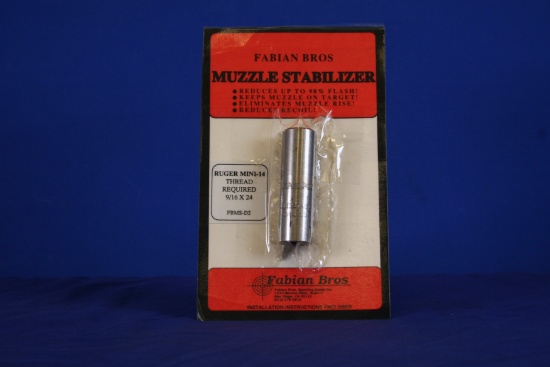 Fabian Bros Ruger Mini 14 Muzzle Stabilizer. 9/16x24 Thread Required