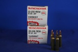 Winchester 22-250 Rem 45 Gr Jacketed Hollow Point Ammunition..