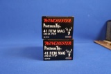 Ammo, Winchester 41 Rem. Mag. 40 total rounds.