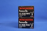 Ammo, Winchester 41 Rem. Mag. 40 total rounds.