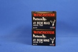 Ammo, Winchester 41 Rem. Mag. 40 total rounds.