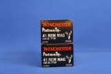 Ammo, Winchester 41 Rem. Mag. 40 total rounds.