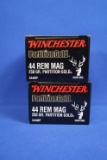 Ammo, Winchester 44 Rem Mag. 40 total rounds.