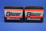 Ammo, Blazer 22LR. 1,050 total rounds.