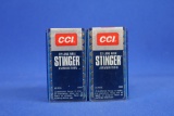 Ammo, CCI Stringer 22LR. 100 total rounds.