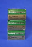 Ammo, Remington 357 Mag. 75 total rounds.