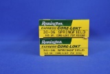 Ammo, Remington 30-06 Springfield. 40 total rounds.