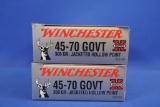 Ammo, Winchester 45-70 Government. 40 total rounds.