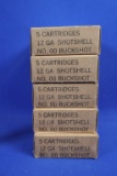 Ammo, Olin 12 gauge 00 Buckshot. 25 total rounds.
