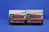 Ammo, Blazer 22LR. 1,000 total rounds.