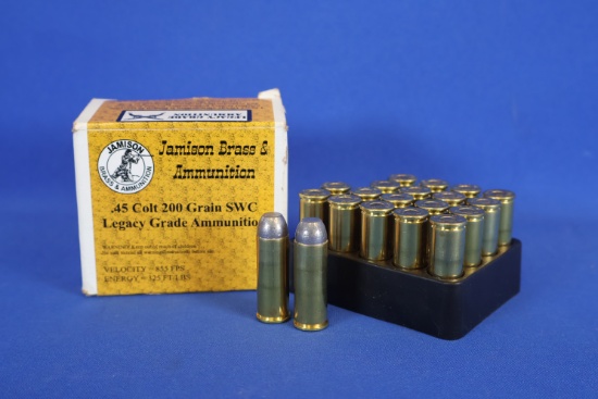 Ammo .45 Colt Full Box. 20 Total Rounds.