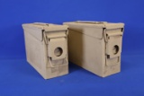 Two 30 Caliber Ammo Cans