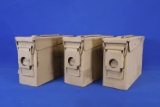Three 30 Cal Ammo Cans