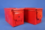 Two 50 Cal Ammo Cans
