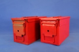 Two 50 Cal Ammo Cans