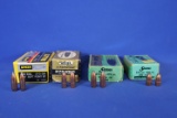 Bullets for Reloads. (4) Partials. Approximately 96 Bullets.