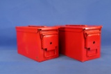 Two 50 Cal Ammo Cans
