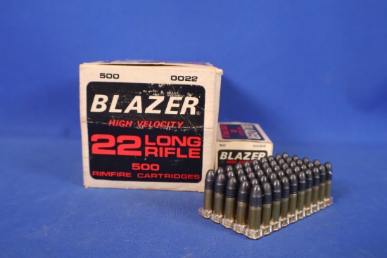 Ammo, 22 LR. 500 Rounds