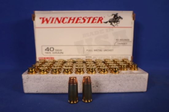 Ammo, 40 S&W. 50 Rounds.
