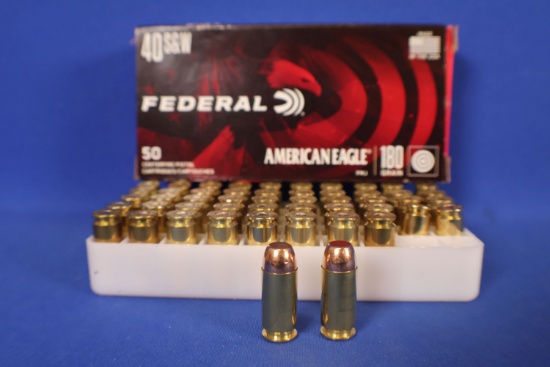 Ammo, 40 S&W. 50 Rounds.