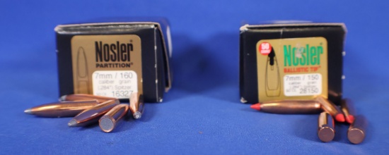 Bullets, 7MM. 70 Bullets for Reloading.