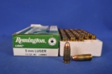 Ammo, 9mm. 50 Rounds