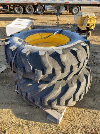 (2) Loader Tires On Rims 18.4-28