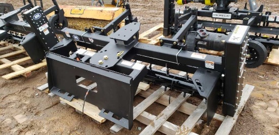 Unused 7ft Mtw Skid Steer Power Rake