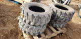 (4) 12-16.5 Skid Steer Tires