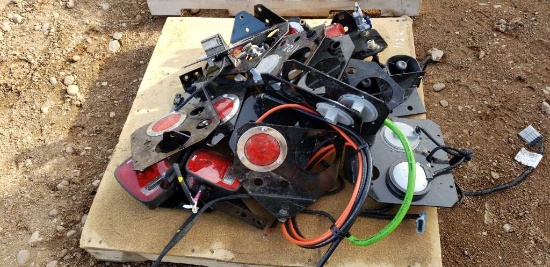 Unused Truck Tail Lights With Brackets, Wiring,