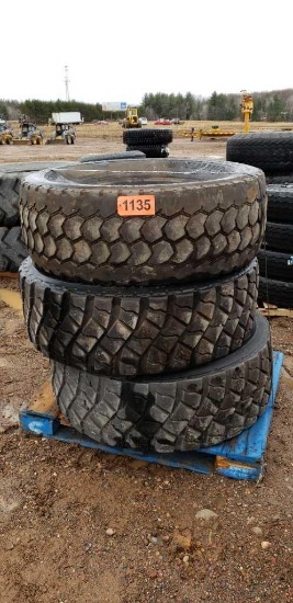 (3) Tires 445/65r22.5