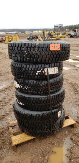 (5) Tires 225/75r16 (1) Tire 245/70r19.5