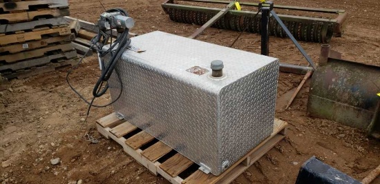 Aluminum Fuel Tank With 12 Volt Pump