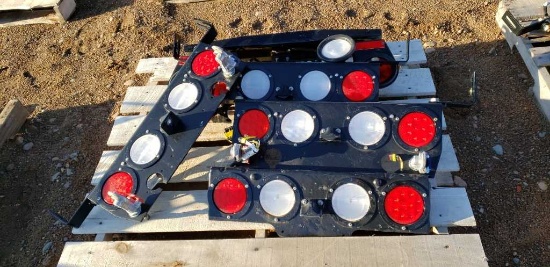 Unused Trailer Lights With Brackets And Glad Hands