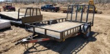 2009 Pj 12 Ft Utility Trailer With Full Ramp