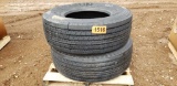 (2) Unused 385/65r22.5 Tires Load L