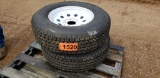 (2) Unused St225/75r15 On Rims